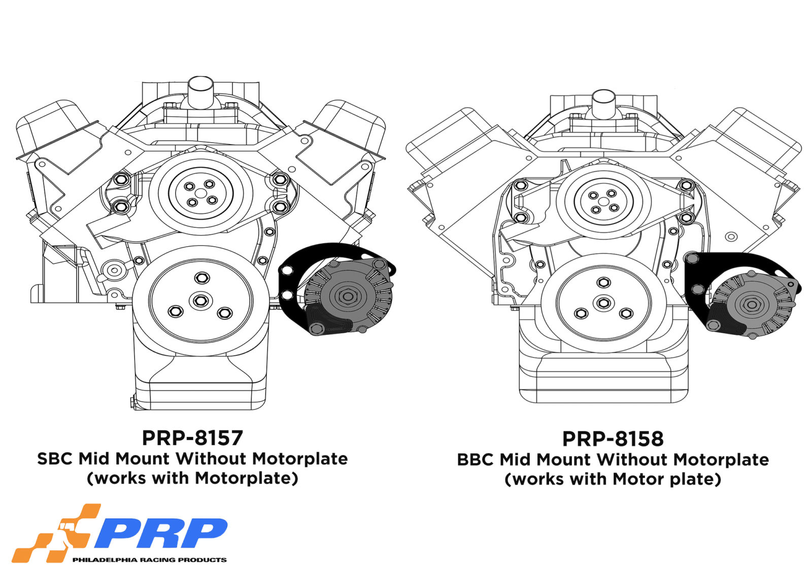 Alternator Mounting Brackets Philadelphia Racing Products