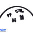 Black Regulator Plumbing Kits displayed made by PRP Racing Products